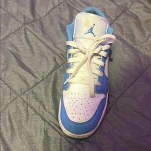 Kids Blue and White Sneakers